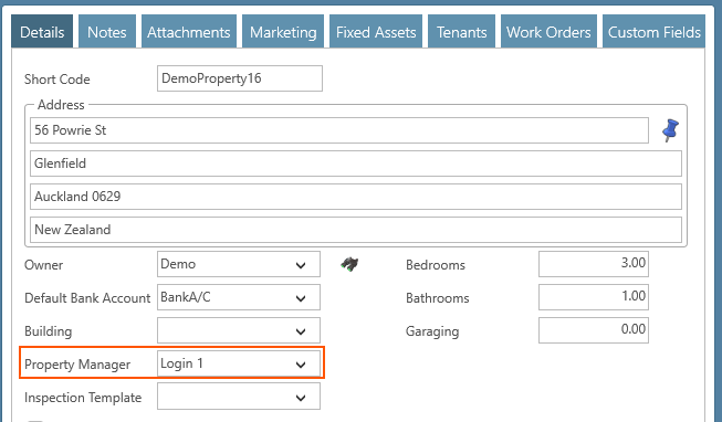 Choose your inspector when creating an inspection